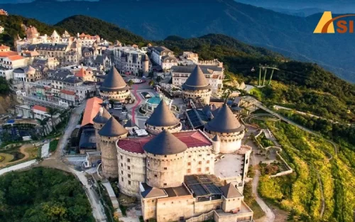 Toàn cảnh trên cao của Bà Nà Hill
