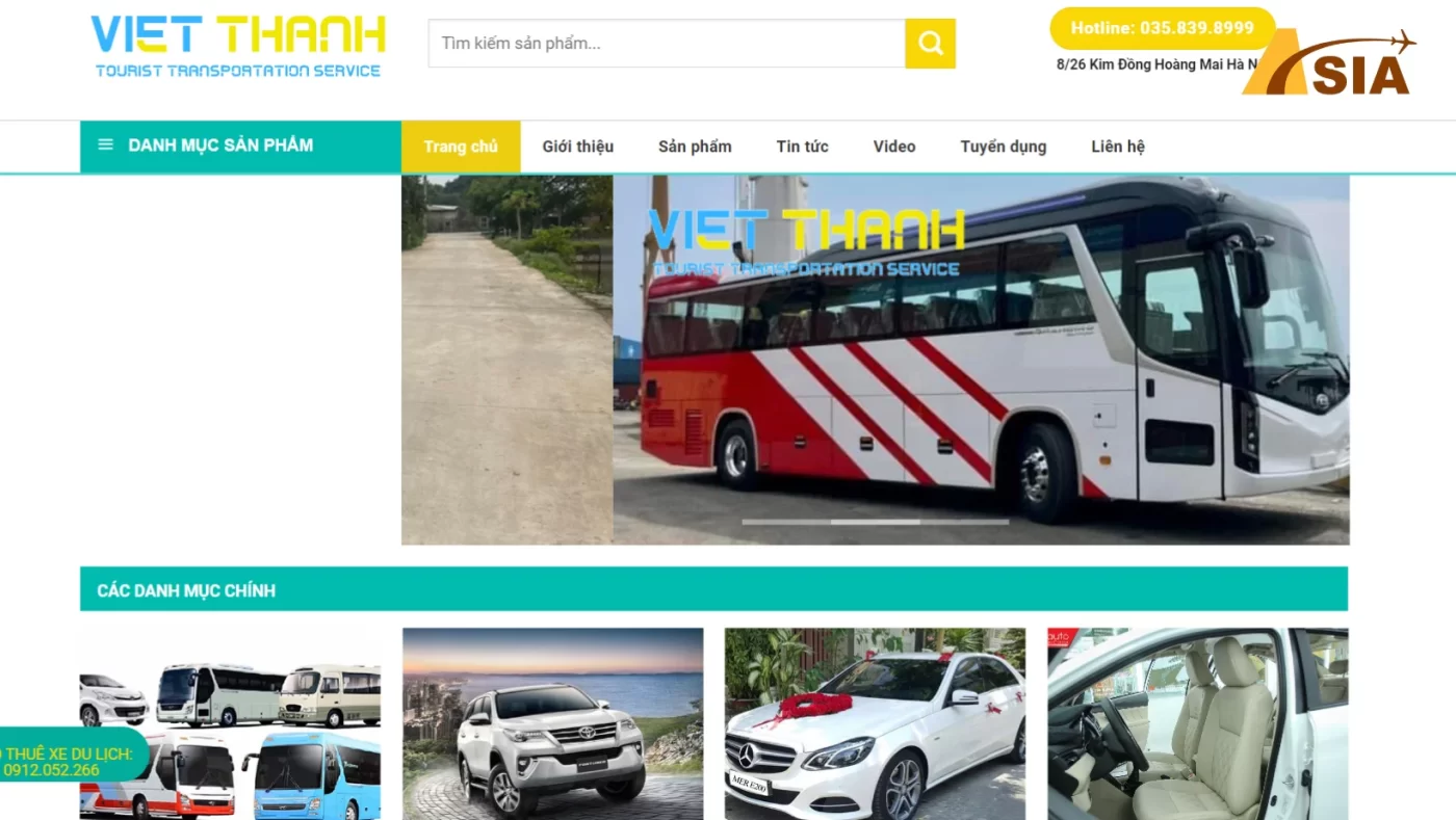 dịch vụ thuê xe du lịch Hà Nội